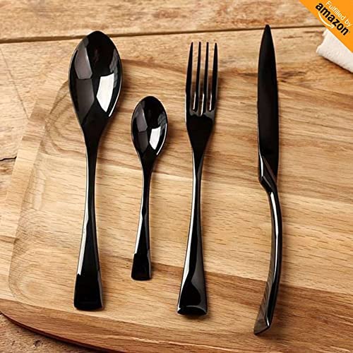 Stainless Steel Flatware Set for 6 People. A premium 24-piece table cutlery set made of 18/10 stainless steel. Complete table service delivered in a gift box, perfect for gifting.