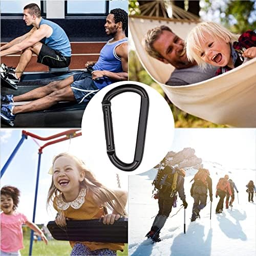 Stainless Steel Spring Snap Hook with a diameter of M8 – Length 8 cm – SET OF 2. Versatile Indoor/Outdoor Carabiner Hook for Hammock, Keychain, Camping, Fishing, Swing, and Hiking Accessories. Stainless Steel Spring Snap Hook with a diameter of M8 – Length 8 cm – SET OF 2. Versatile Indoor/Outdoor Carabiner Hook for Hammock, Keychain, Camping, Fishing, Swing, and Hiking Accessories.