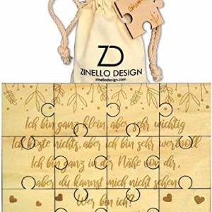 ZINELLO DESIGN – Wooden Puzzle Pregnancy Announcement for Your Loved Ones | Original Puzzle Idea, Personal Gift for Future Dads, Grandmas, Grandpas, Godparents | Baby Birth Message